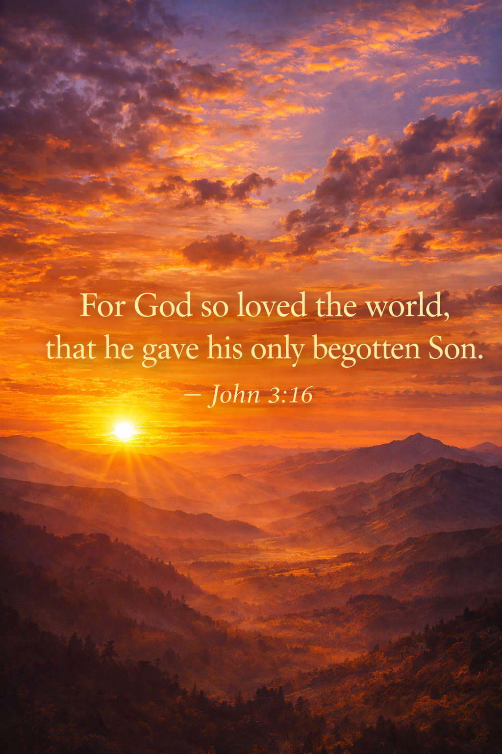 John 3:16 — For God So Loved the World